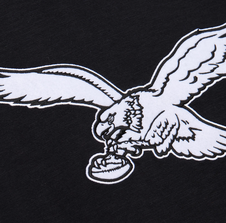 Philadelphia Eagles Mitchell & Ness Legendary Heritage Slub T-Shirt-Black