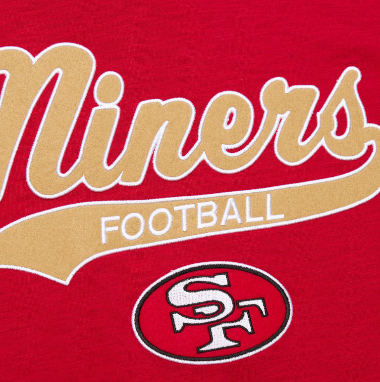 San Francisco 49ers Mitchell & Ness Legendary Heritage Slub T-Shirt-Red