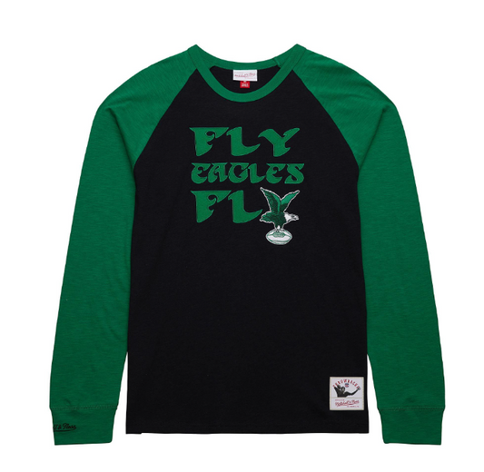 Philadelphia Eagles Mitchell & Ness Legendary Vintage Logo Long Sleeve Shirt