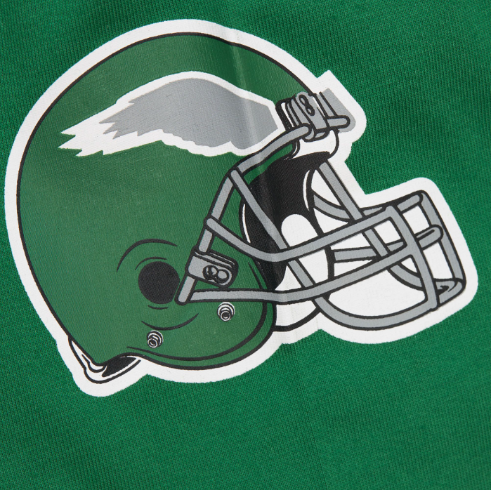 Philadelphia Eagles Mitchell & Ness Legendary Vintage All Over Logo Long Sleeve Shirt