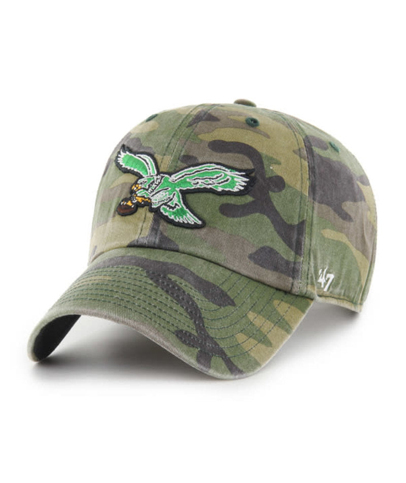 Philadelphia Eagles '47 Cargo Camo Clean Up Historic Adjustable Dad Hat