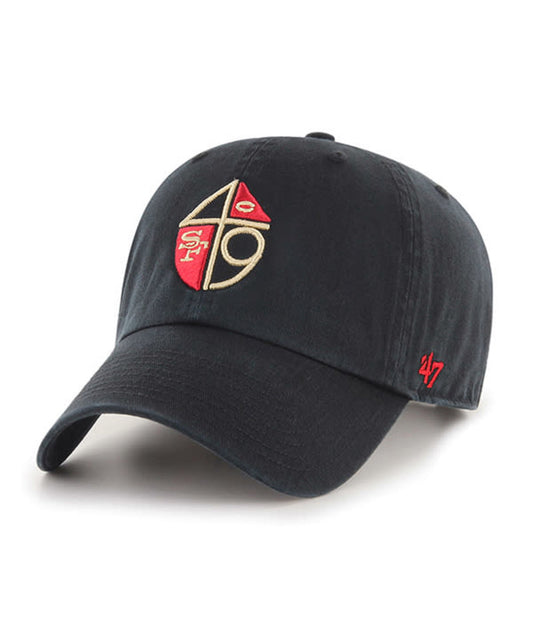 San Francisco 49ers '47 Historic Clean Up Adjustable Hat- Black