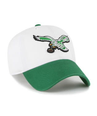 Philadelphia Eagles '47  Green/ White Legacy Clean Up Adjustable Hat