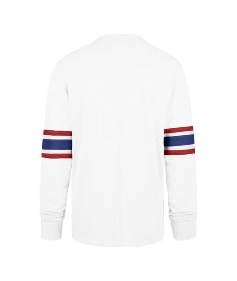 New Englad Patriots '47 Brand Double Header Long Sleeve Shirt- White