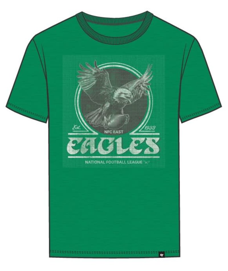 Philadelphia Eagles '47 Historic Emblem Mark Scrum T-Shirt- Kelly Green