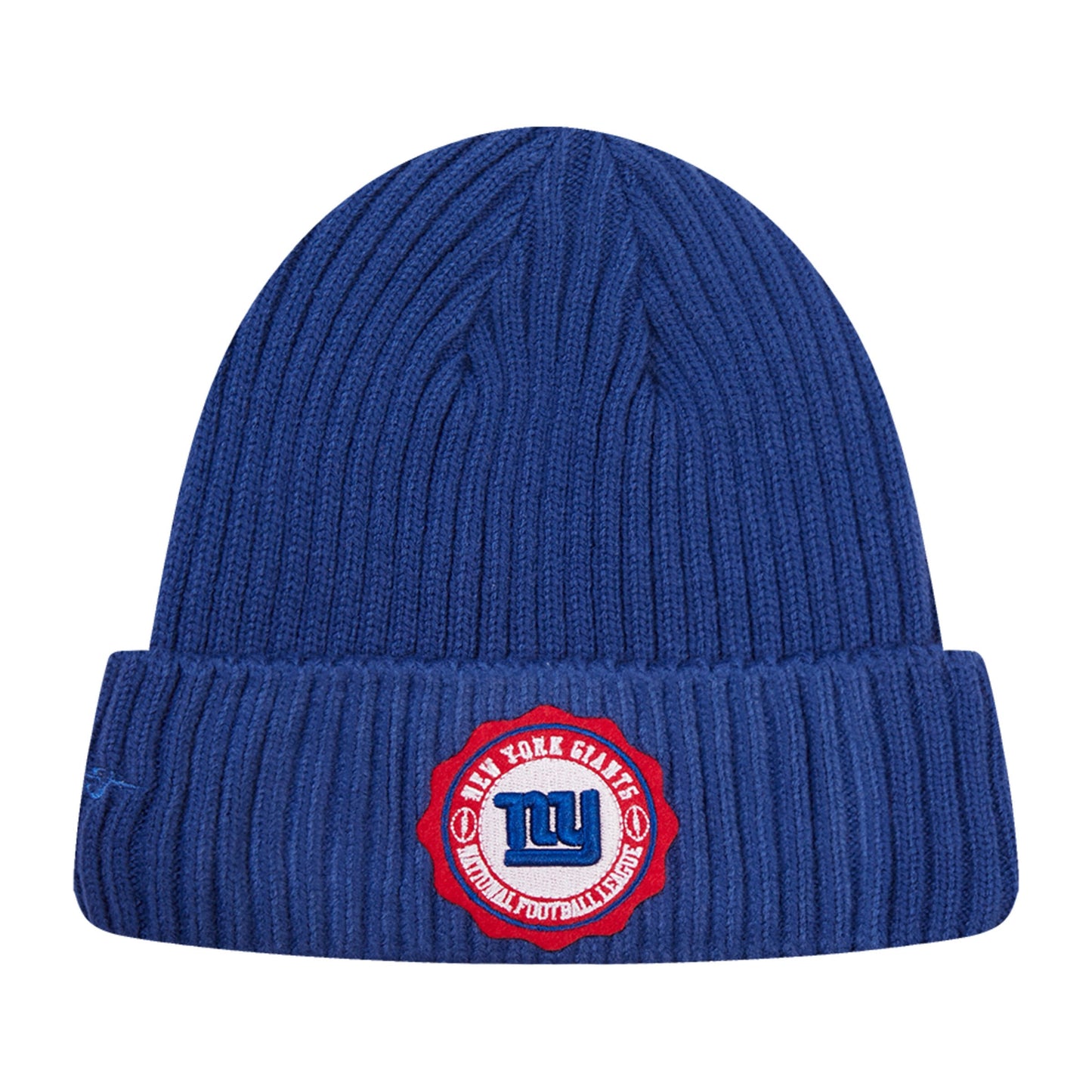 New York Giants Pro Standard Crest Emblem Beanie Knit Hat -Royal Blue