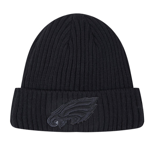 Philadelphia Eagles Pro Standard Classic Triple Black Beanie Knit Hat