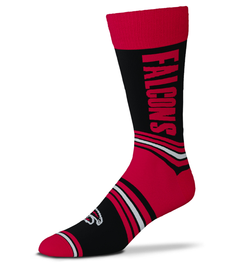 Atlanta Falcons For Bare Feet Go Team Socks OSFM