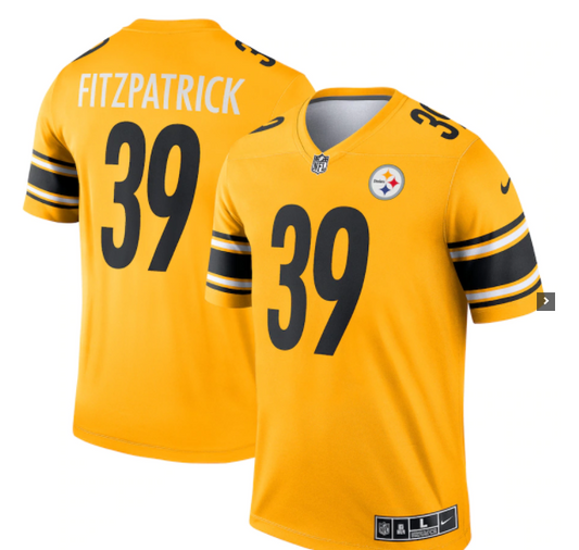 Pittsburgh Steelers #39 Minkah Fitzpatrick Color Rush Youth Jersey - Yellow