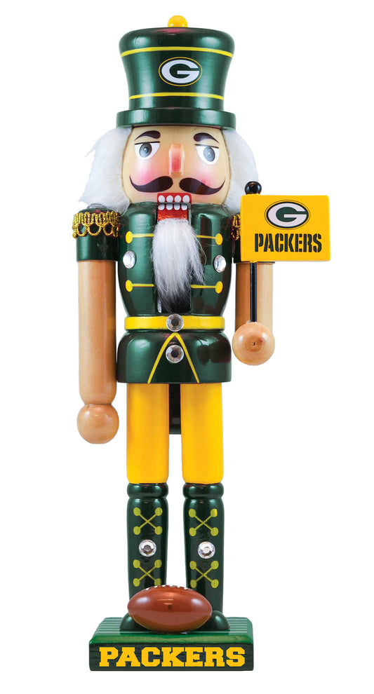 Green Bay Packers  Master Piece 12" Wooden Nutcracker