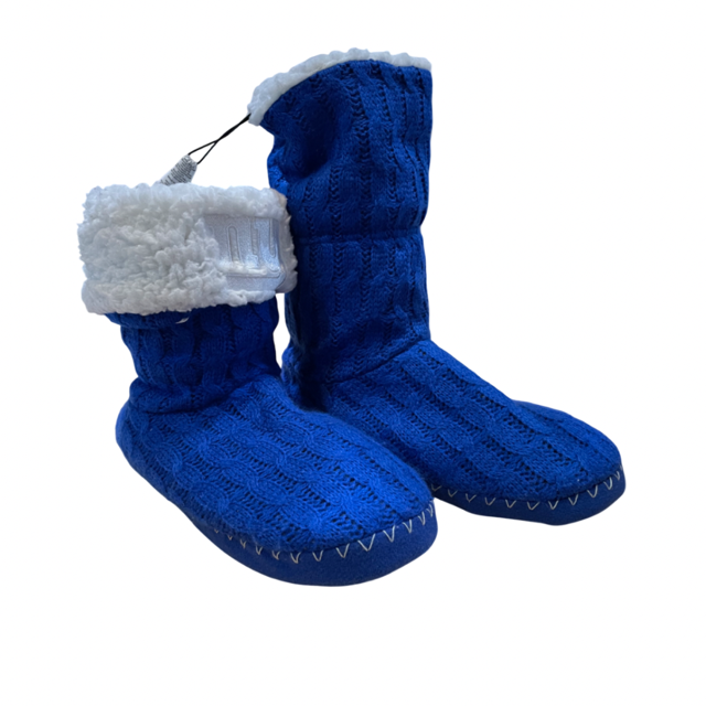 New York Giants Women's Fold Over Knit Cable Boots