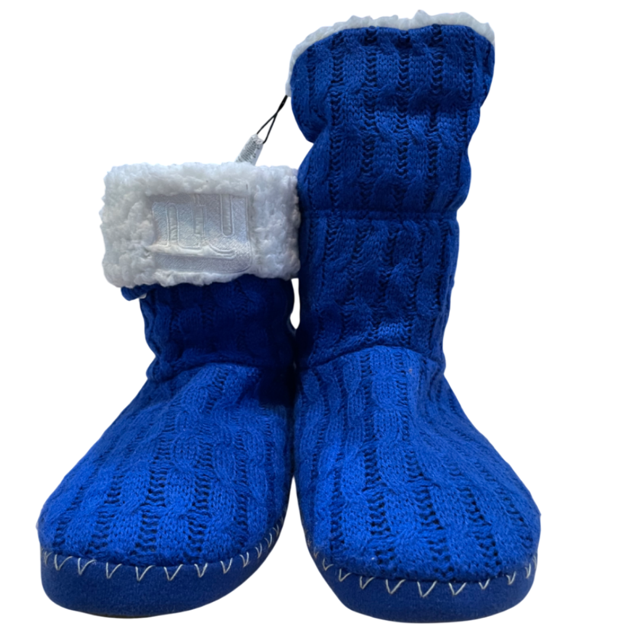 New York Giants Women's Fold Over Knit Cable Boots