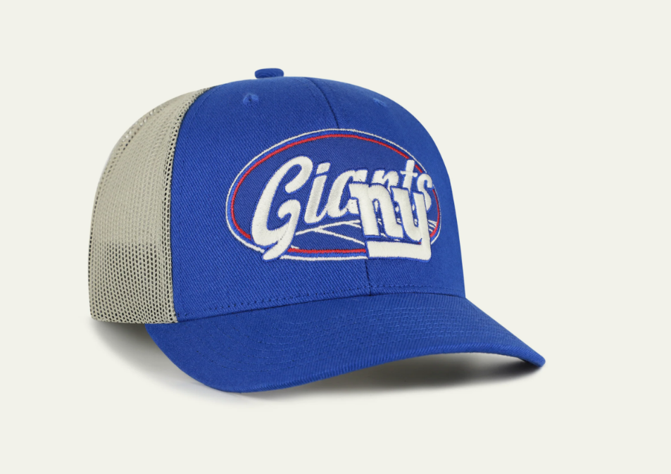 New York Giants '47 Enfield Strap Trucker Mesh Snapback Hat