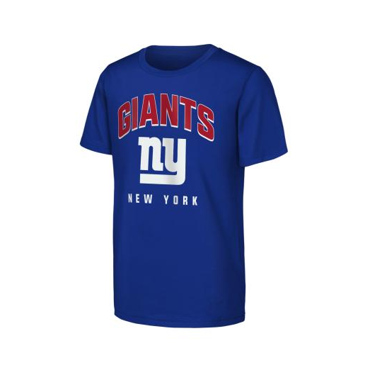 New York Giants Outerstuff Youth Team Spirit T-Shirt- Blue