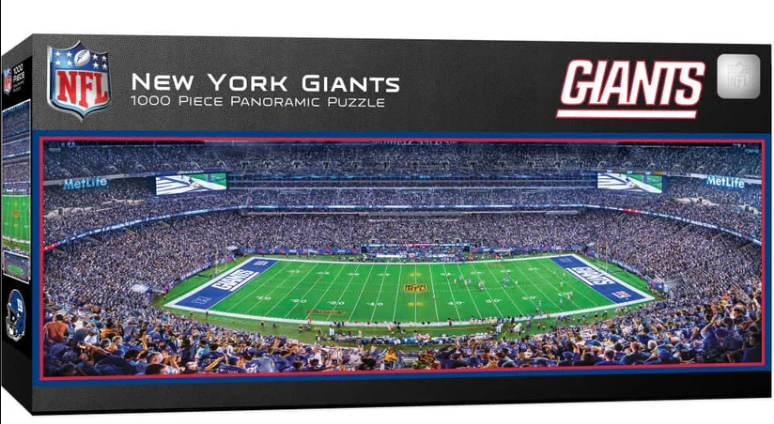New York Giants Masterpieces 1000 Piece Center View Panoramic Jigsaw Puzzle