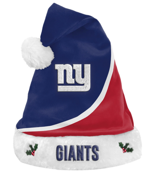 New York Giants FOCO Color Block Santa Hat