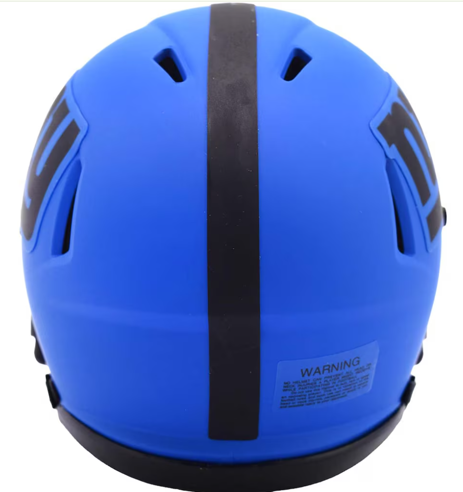 New York Giants Riddell Rave Blue Speed Mini Helmet