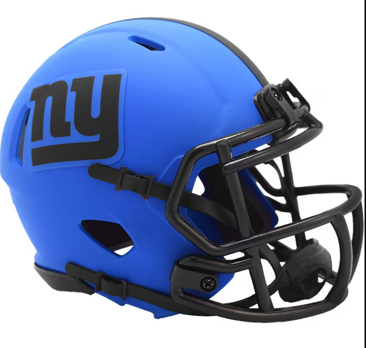New York Giants Riddell Rave Blue Speed Mini Helmet