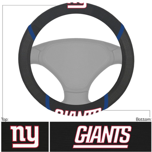 New York Giants Football Grip Steering Wheel Cover