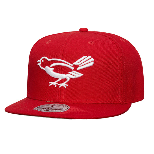 Baltimore Oriole Mitchell & Ness Liberty Fitted Hat - Red