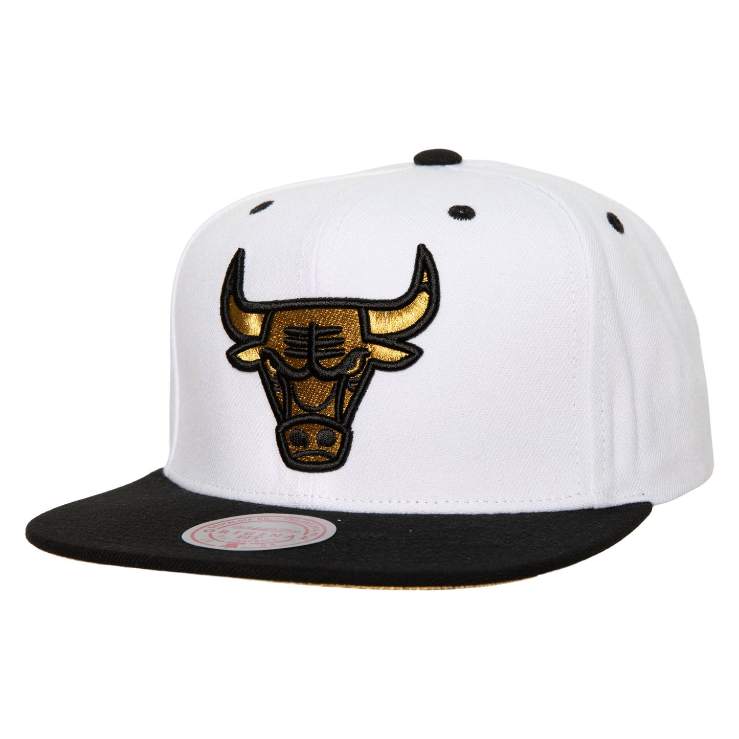 Chicago Bulls Mitchell & Ness MVP Hardwood Classic White/Gold Snapback Hat