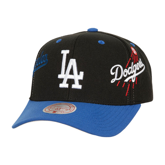 Los Angeles Dodgers Mitchell & Ness Over Bite Pro Crown Snapback Hat