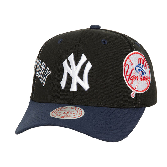 New York Yankees Mitchell & Ness Over Bite Pro Crown Snapback Hat