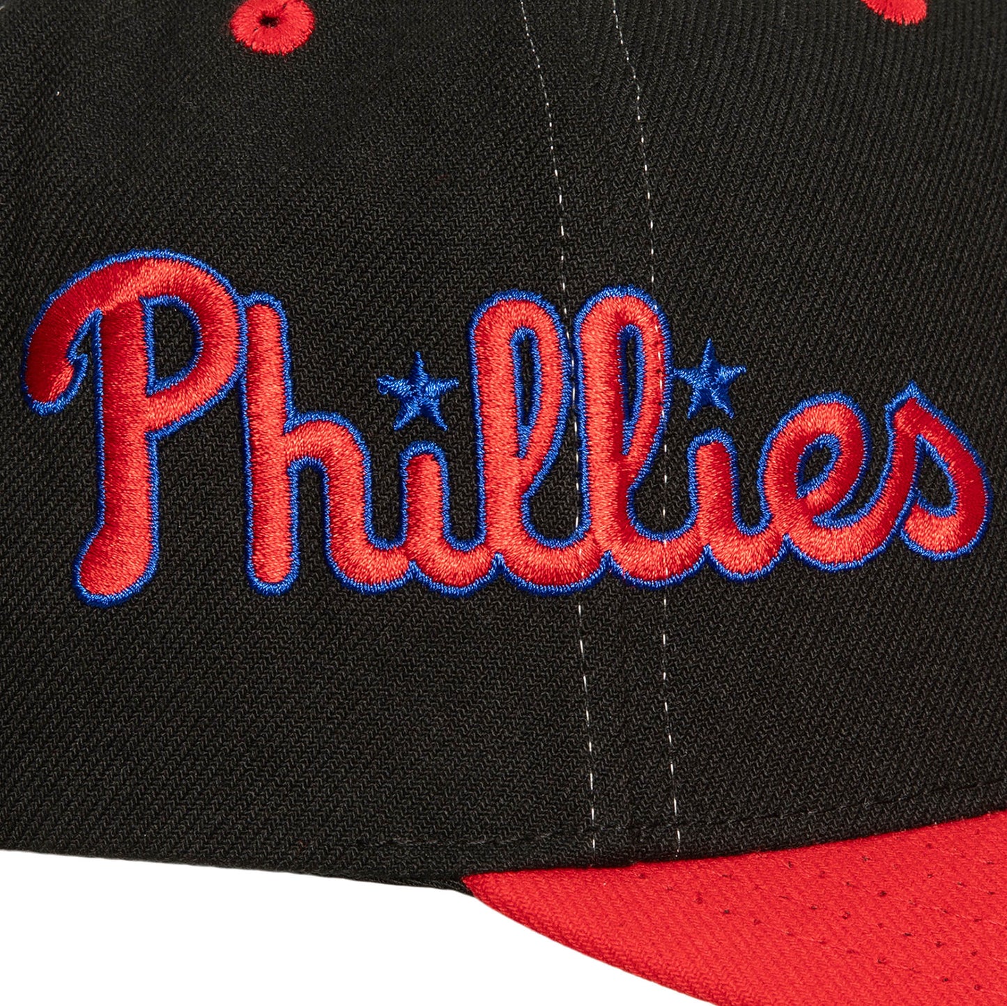 Philadelphia Phillies Mitchell & Ness Over Bite Pro Crown Snapback Hat
