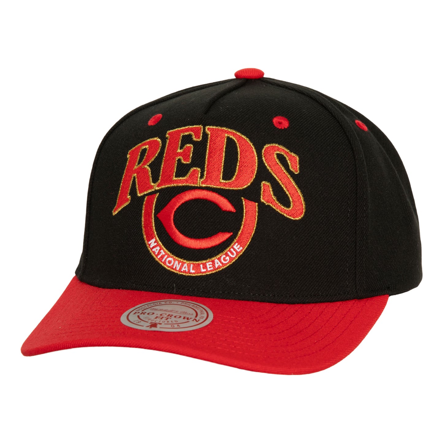 Cincinnati Reds Mitchell & Ness Cooperstown Crown Jewels Pro Snapback Hat