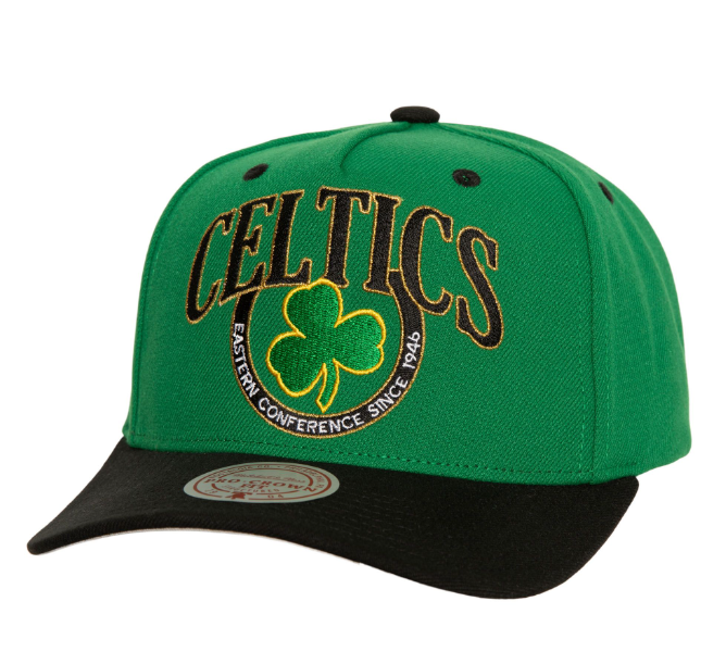Boston Celtics Mitchell & Ness Crown Jewels Pro Snapback Hat