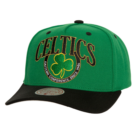 Boston Celtics Mitchell & Ness Crown Jewels Pro Snapback Hat