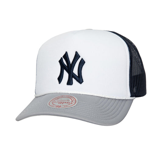 New York Yankees Mitchell & Ness Blocker Foam Trucker Snap Back Hat