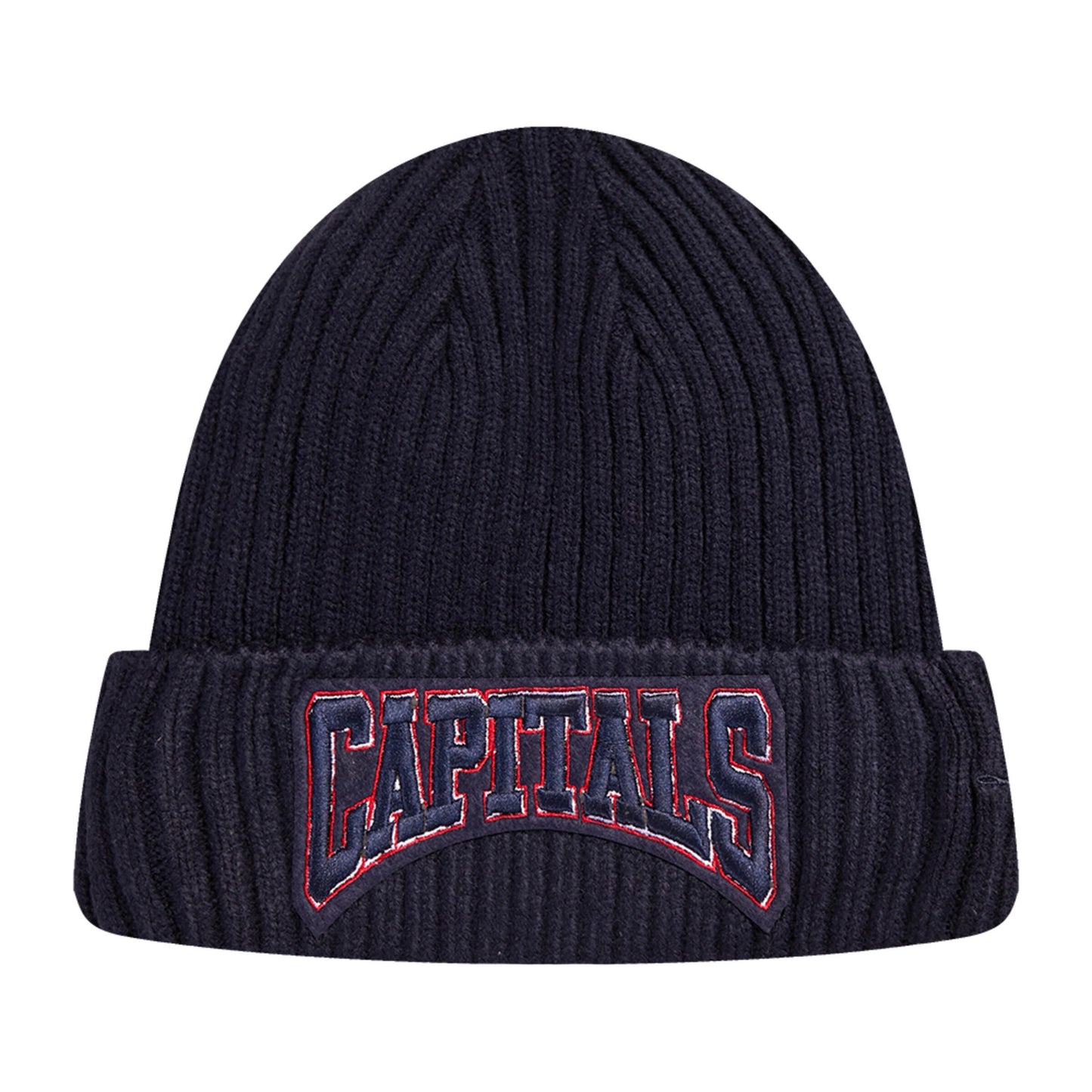 Washington Capitals Pro Standard Crest Emblem Beanie Knit Hat -Midnight Navy