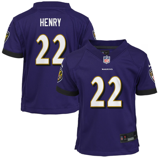 Baltimore Ravens Nike #22 Derrick Henry Toddler Nike Game Jersey- Purple