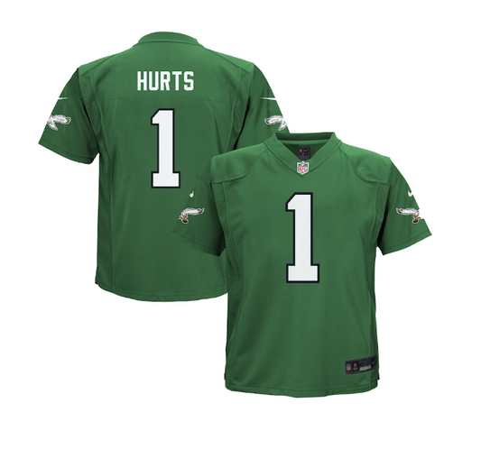 Philadelphia Eagles Nike #1 Jalen Hurts Toddler Nike Kelly Green Game Jersey