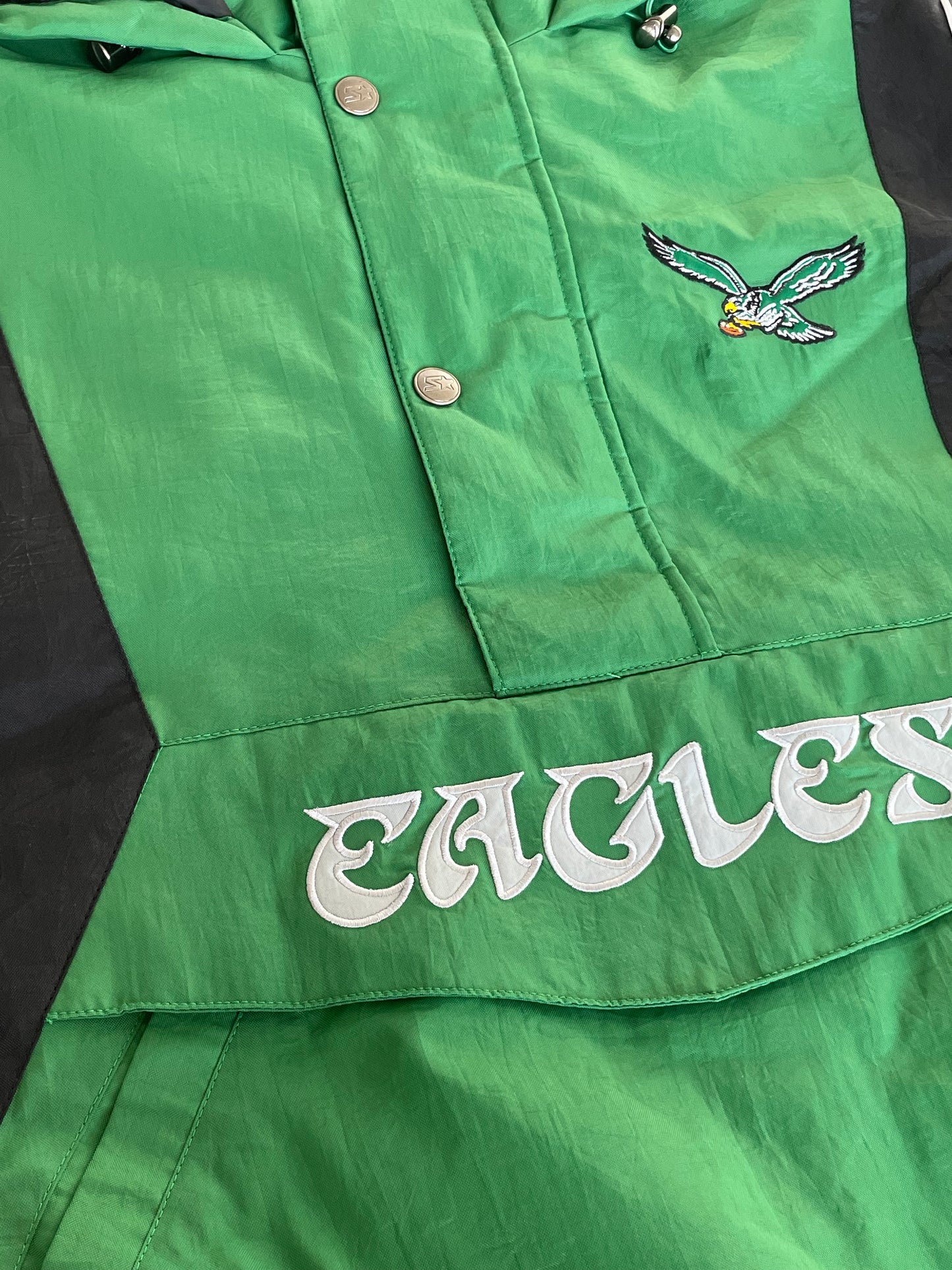 Philadelphia Eagles Starter Charger 1/2 Zip Pullover Men's Hooded Jacket