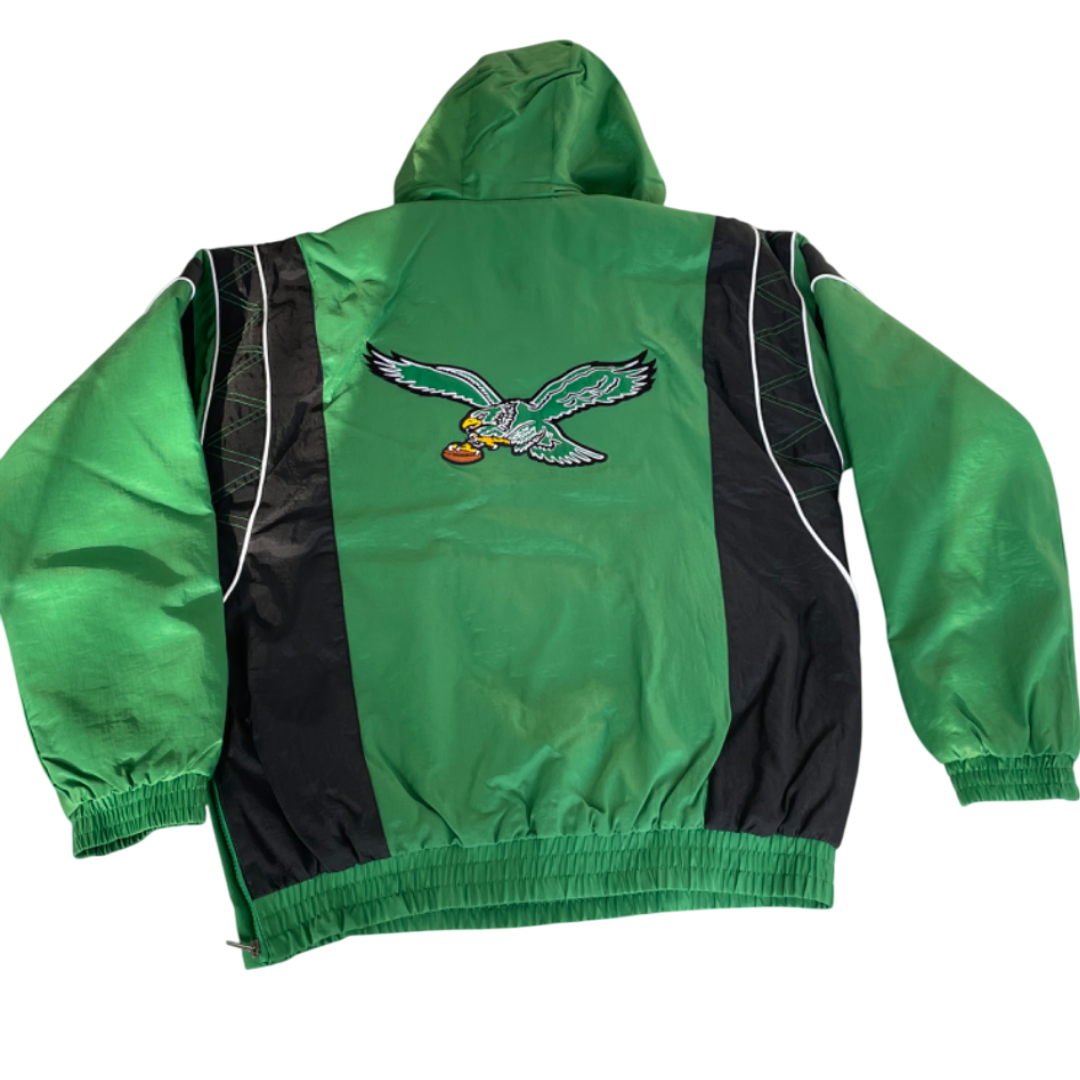Philadelphia Eagles Starter Charger 1/2 Zip Pullover Men's Hooded Jacket