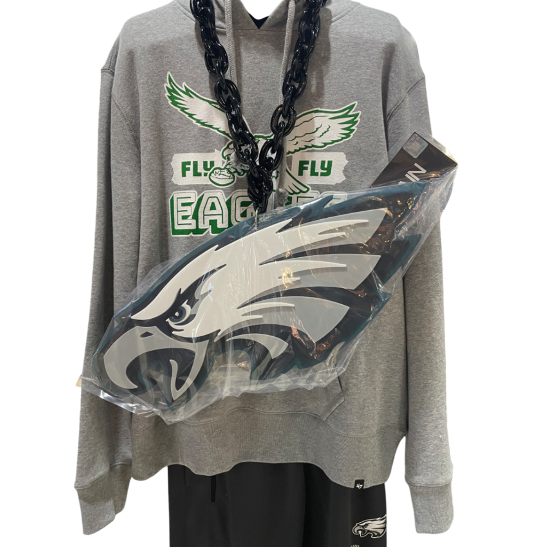 Philadelphia Eagles Aminco Jumbo Super Fan Chain-Black