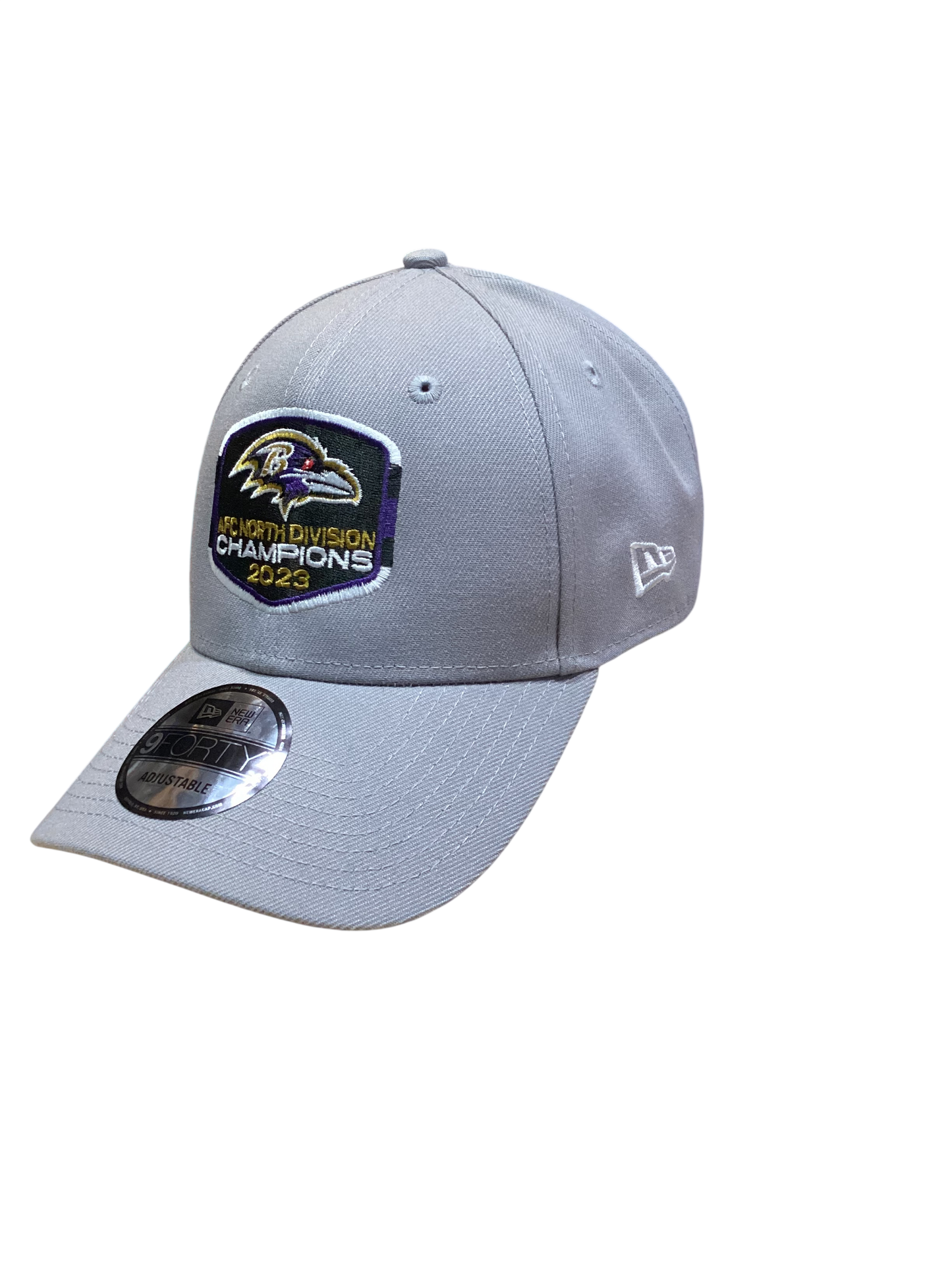 Baltimore Ravens 2023 Alt. AFC North Lockerroom Champions 9Forty Hat - Gray