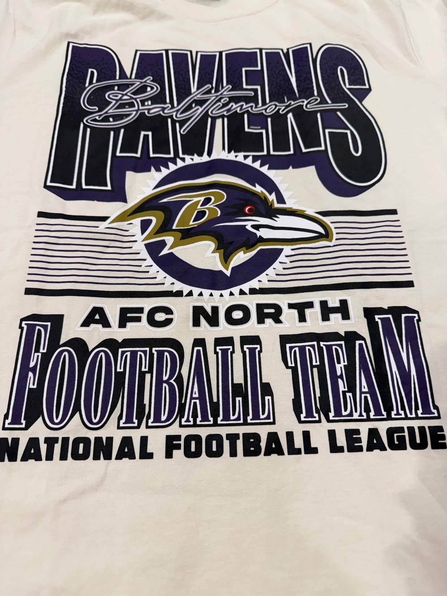 Baltimore Ravens Ulta Game AFC North T-shirt- Cream