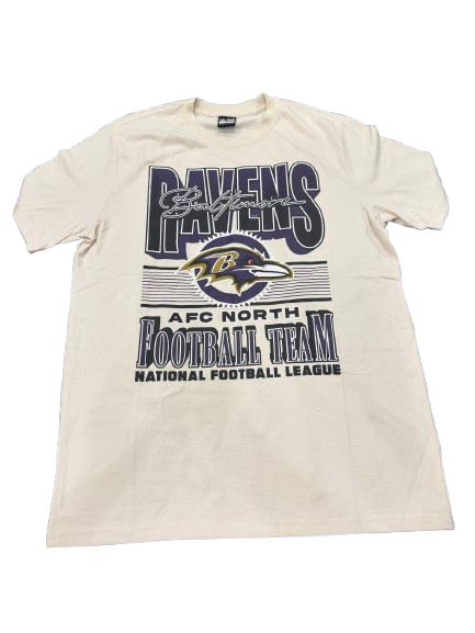 Baltimore Ravens Ulta Game AFC North T-shirt- Cream