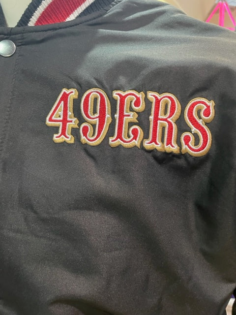 San Francisco 49ers JH Desgin 5 Time Commemorative Reversible Wool Nylon Men's Jacket