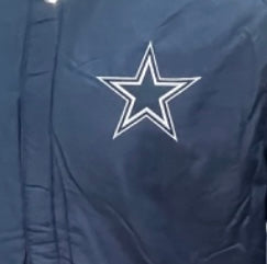 Dallas Cowboys JH Desgin 5 Time Commemorative Reversible Wool Nylon Men's Jacket