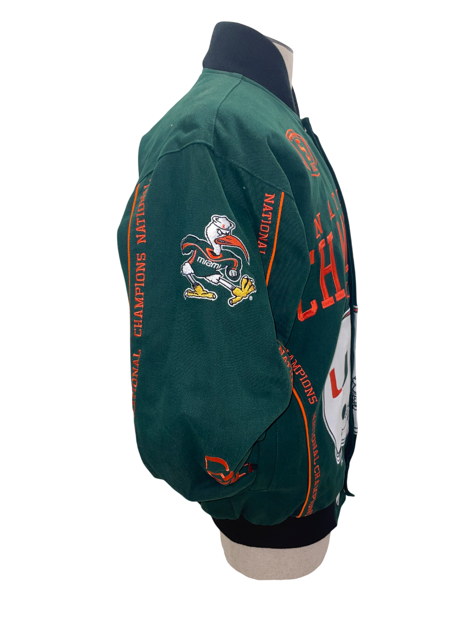 Miami  Hurricanes Franchise Club 5 Time Champions Twill Jacket