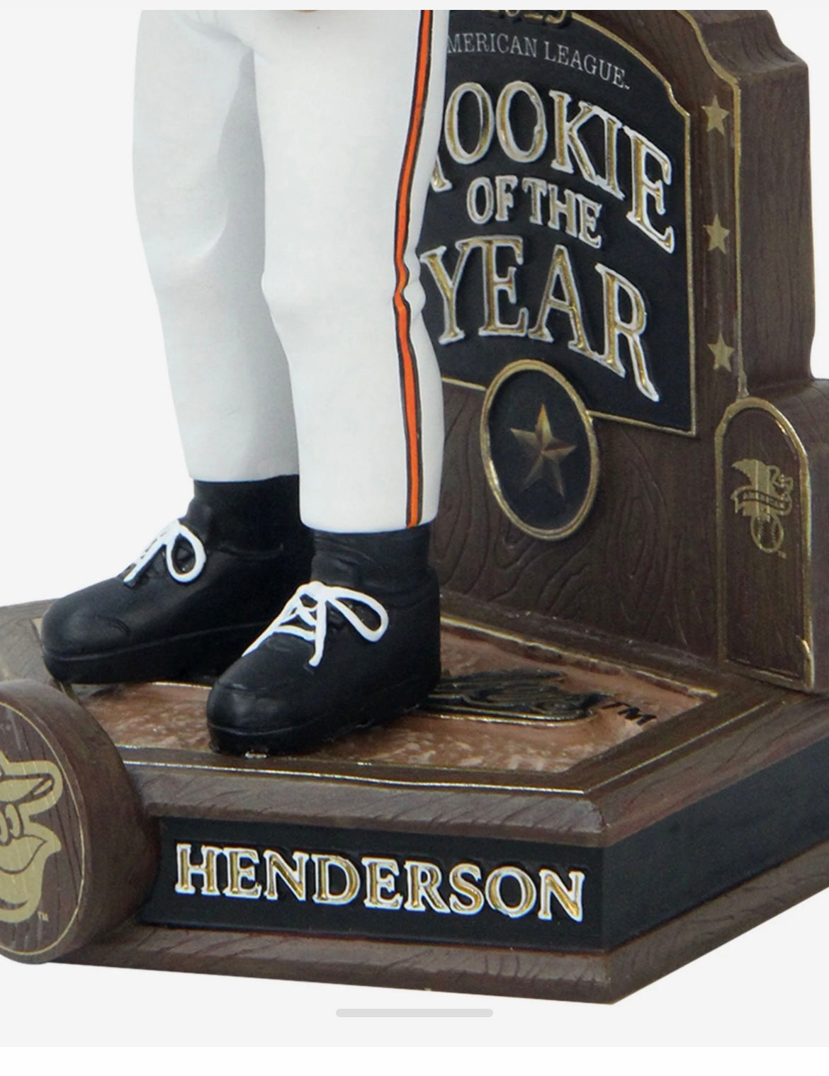 Baltimore Orioles Forever Collectibles Gunnar Henderson 2023 AL Rookie of The Year Award Bobblehead