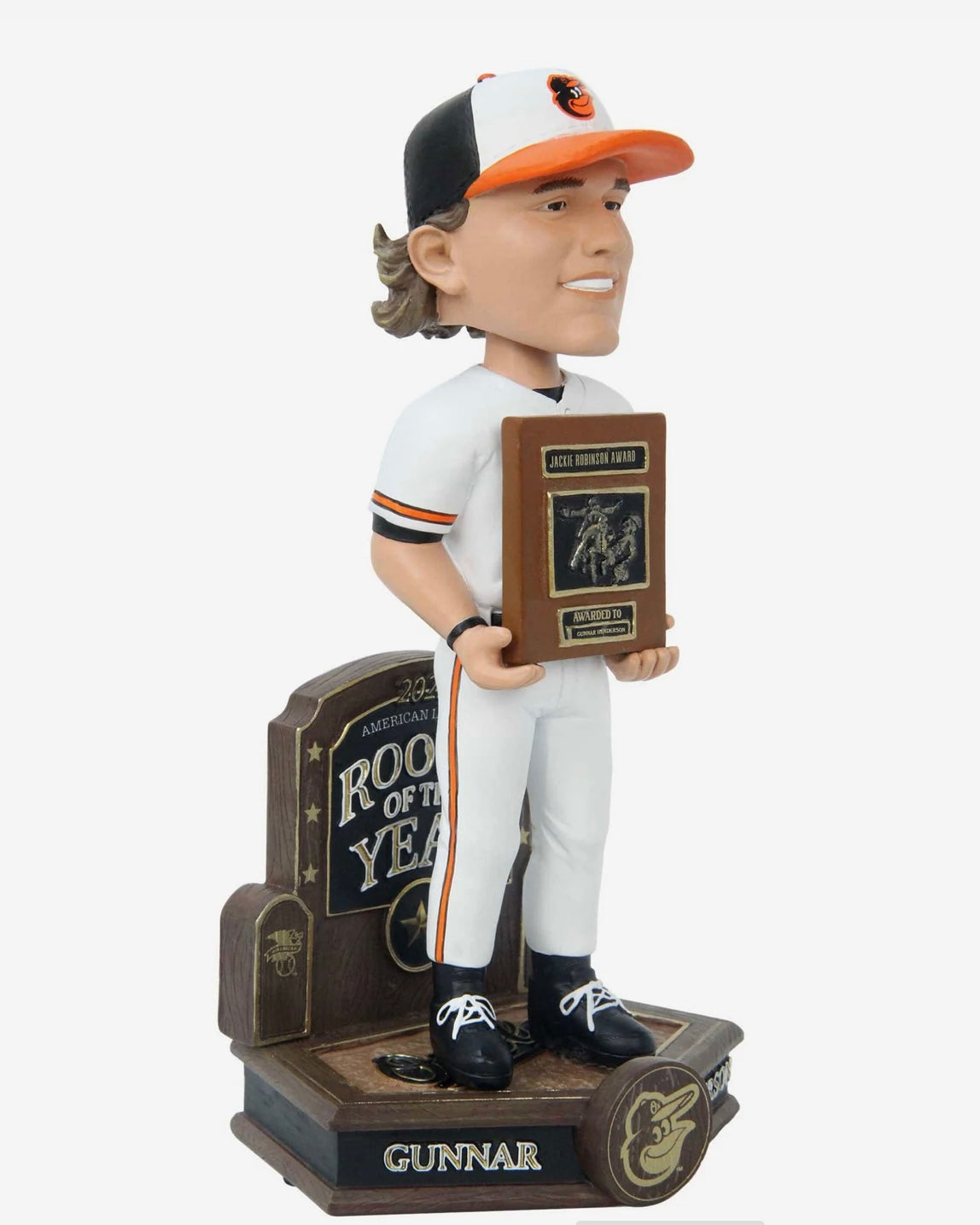 Baltimore Orioles Forever Collectibles Gunnar Henderson 2023 AL Rookie of The Year Award Bobblehead
