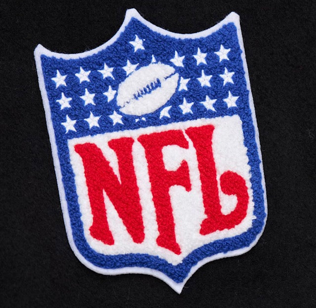 Philadelphia Eagles Mitchell & Ness Wool Black Out Varsity Jacket