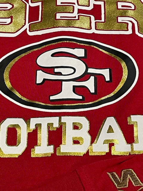 San Francisco 49ers Starter Hand Off Long Sleeve T-Shirt - Red