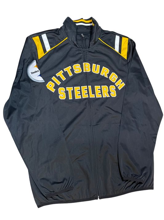 Pittsburgh Steelers G-III Pinch Hitter Track Jacket -Black