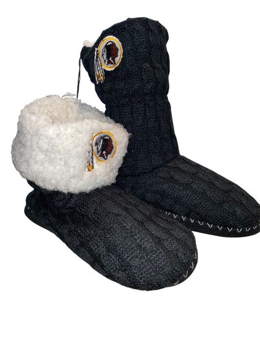 Washington Redskins Women's Fold Over Knit Cable Boots